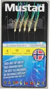 Mustad Sabiki Bi-Colour Fish Skin Rigs