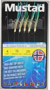 Mustad Sabiki Bi-Colour Fish Skin Rigs - 6