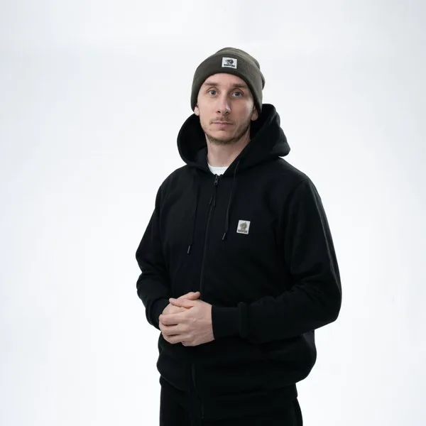 Nash Make It Happen Badge Zipped Hoody — XXX-Large, Black