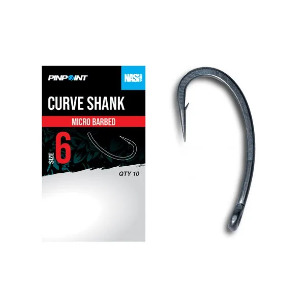 Nash Pinpoint Curve Shank Carp Hook