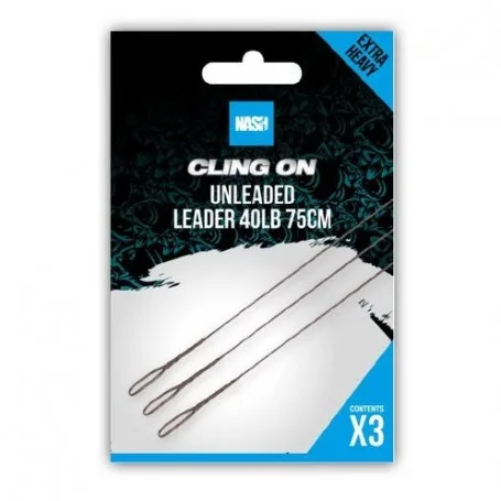 Nash Cling On Unleaded Leader — 75cm, Leader