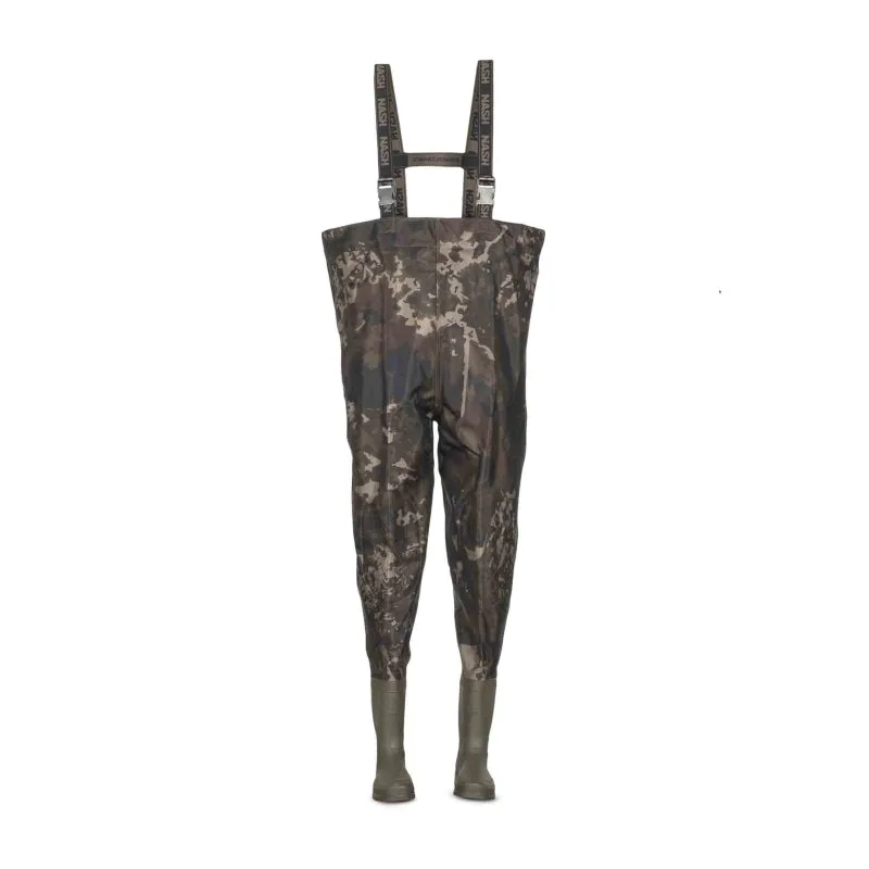 Nash Zero Tolerance HD Camo Waders — X-Large, 13 UK / 47 EU