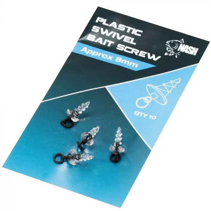 Nash Plastic Bait Screw with Swivel