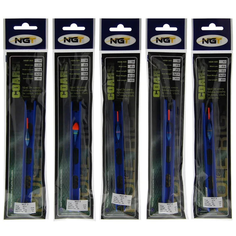 NGT Coarse Pole Rigs 10 Pack
