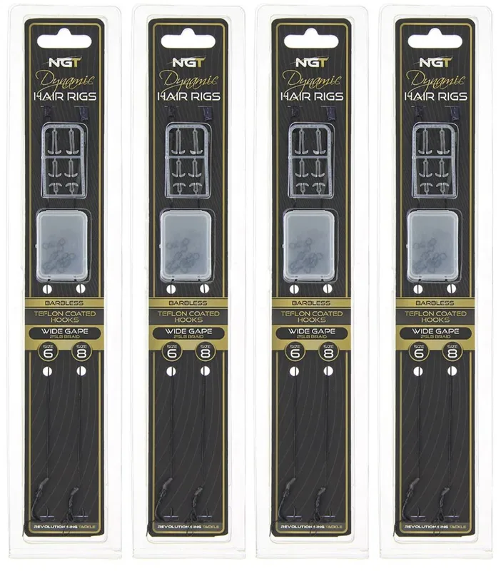 NGT Dynamic Twin Pack Hair Rigs