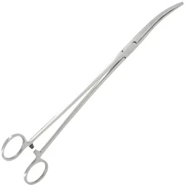 NGT Stainless Steel Curved Forceps - 10 Inch
