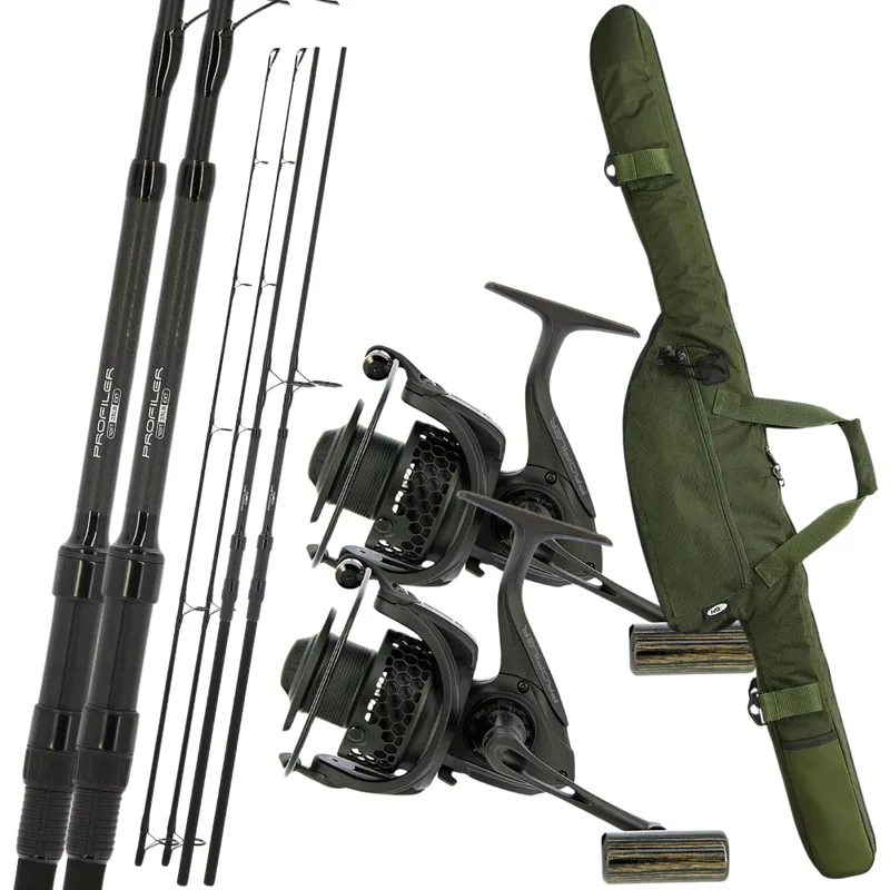 NGT 10ft Profiler Rods & Reels Full Set Up