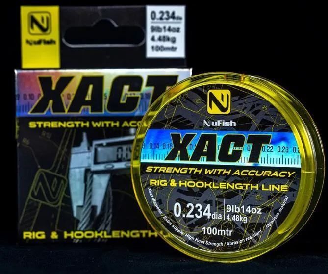 NuFish XACT Rig & Hooklength Line 100m