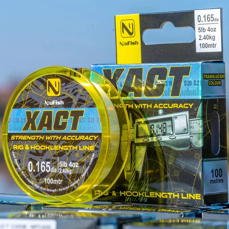 NuFish XACT Rig & Hooklength Line 100m - 0.128mm