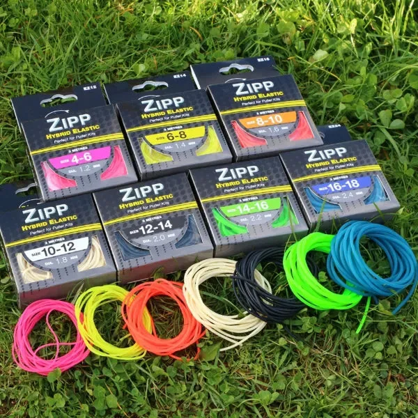 NuFish Zipp Hybrid Elastic 3m - 6-8, 1.4mm, Fluoro Yellow