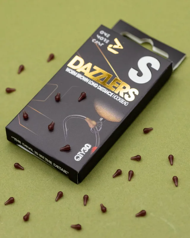 OMC Dazzlers Worm Brown Distance Hookbead