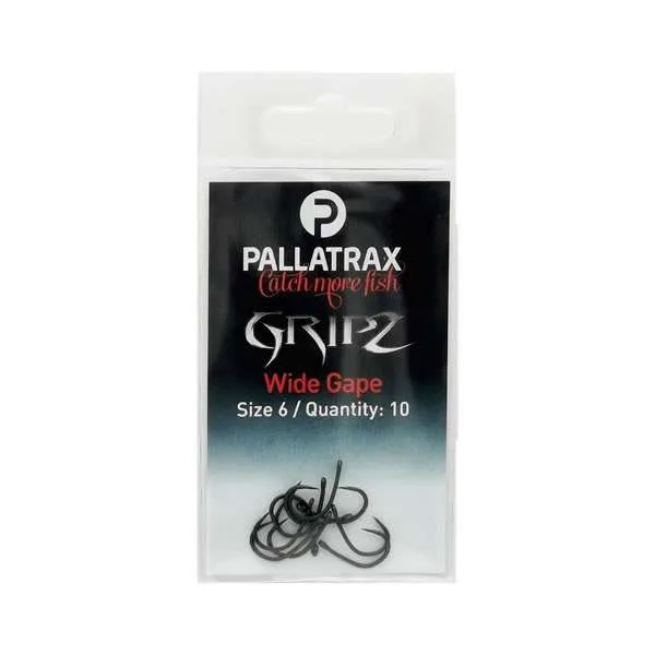 Pallatrax Gripz Wide Gape Hooks