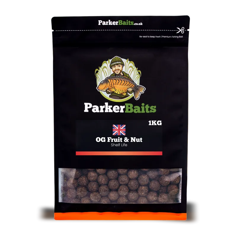 Parker Baits OG Fruit & Nut Shelf Life Boilies - 14mm, 1kg