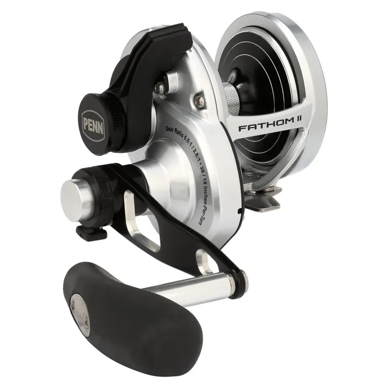 Penn Fathom II Lever Drag 2 Speed Reel - 25N, Right