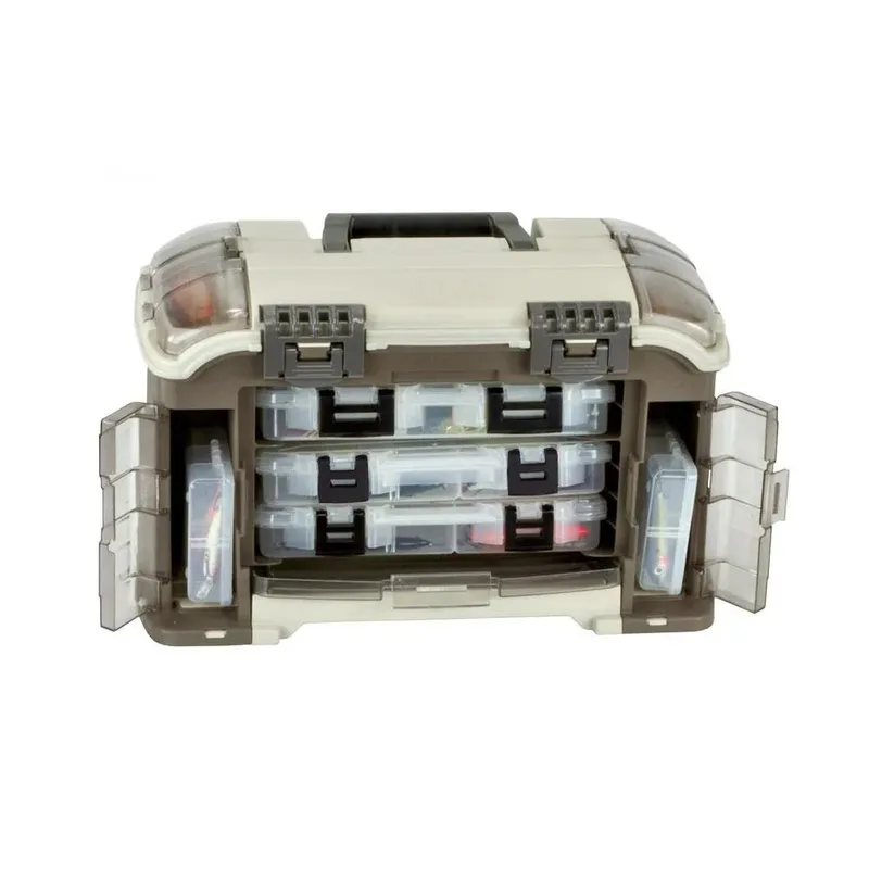 Plano Guide Series Angled Tackle System 3600 - Plano 767000 Guide Series Angled Tackle System 3600 – Gray/Sand
