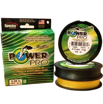 PowerPro Hi-Vis Yellow Braid - 20lb / 9kg, 135m