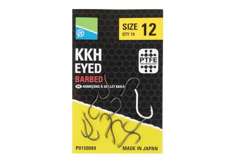 Preston Innovations Preston KKH Eyed Barbed Hooks - 14