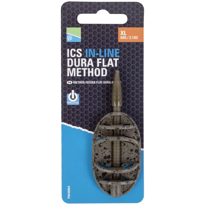 Preston ICS In-Line Dura Flat Method Feeder — XL, 60g