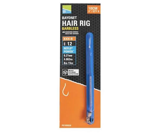 Preston KKH-B Bayonet 4″ Hooks to Nylon
