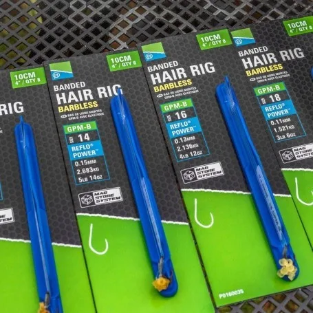 Preston GPM-B 4″ Banded Hair Rigs