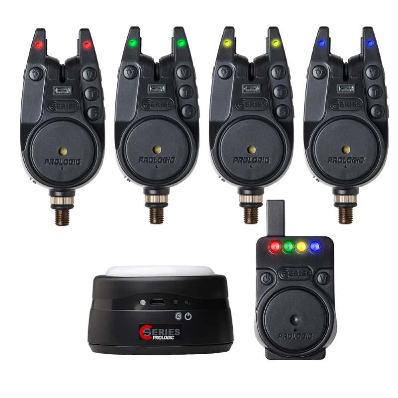 Prologic C-Series Pro 4+1+1 RGYB Bite Alarm Set