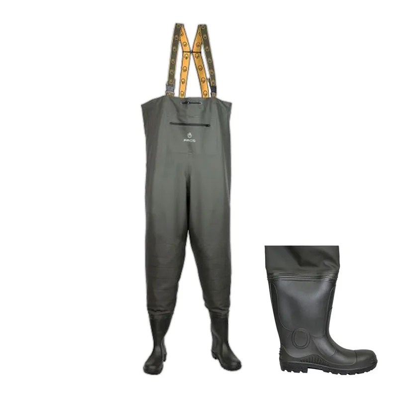 Pros 700g Premium Heavy Duty Chest Waders - Pros 700g Premium Heavy Duty Chest Waders UK-10.5 / EU-45