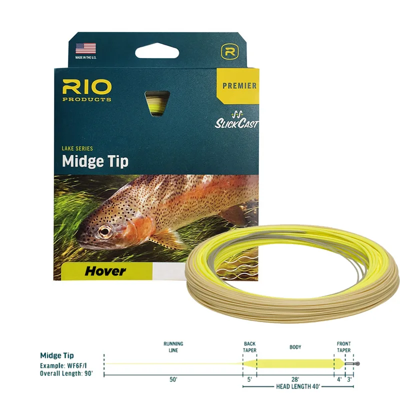 Rio Premier Midge Tip Intermediate Float Fly Line - Hover - Rio Premier Midge Tip Intermediate Float Fly Line - Hover WF5F/S1 Hover