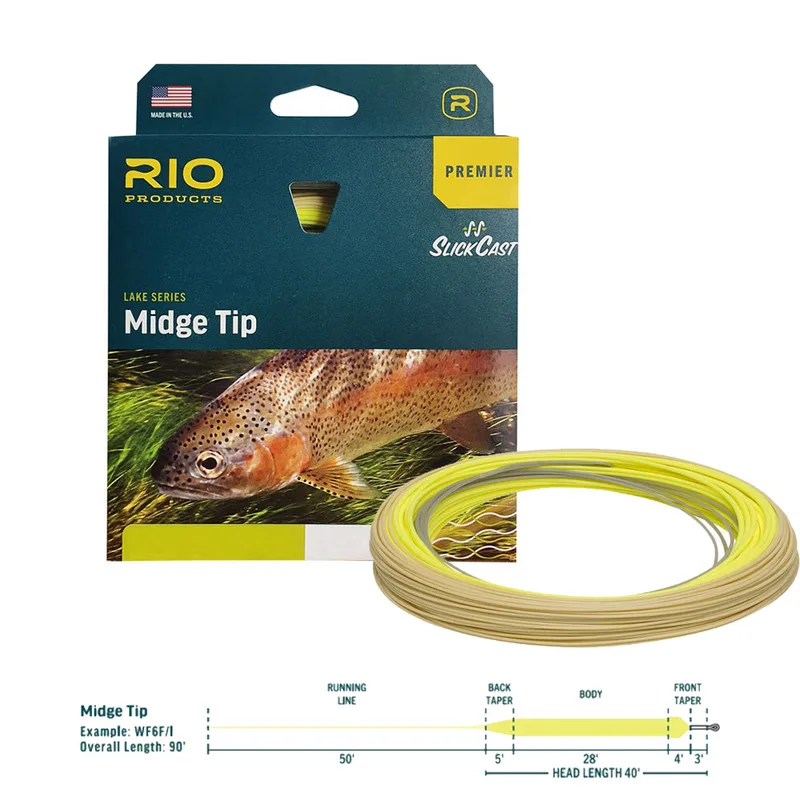 Rio Premier Midge Tip Intermediate Float Fly Line - Short - Rio Premier Midge Tip Intermediate Float Fly Line - Short WF5F/I Short