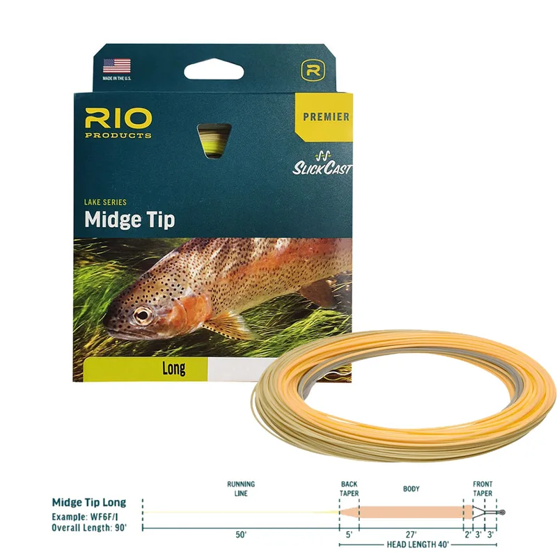 Rio Premier Midge Tip Intermediate Fly Line - Long - Rio Premier Midge Tip Intermediate Fly Line - Long WF5F/I Long
