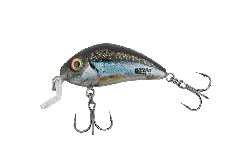 Salmo Rattlin Hornet Hard Lure — 3.5cm, Clear Holo Smelt