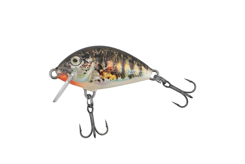 Salmo Tiny 3cm Hard Lure — Floating, Green Tiger