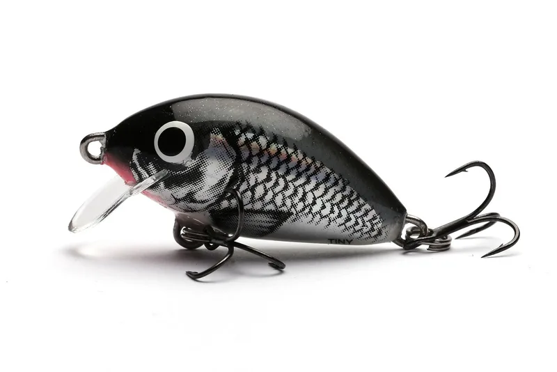 Salmo Tiny 3cm Hard Lure — Floating, Holographic Grey Shiner
