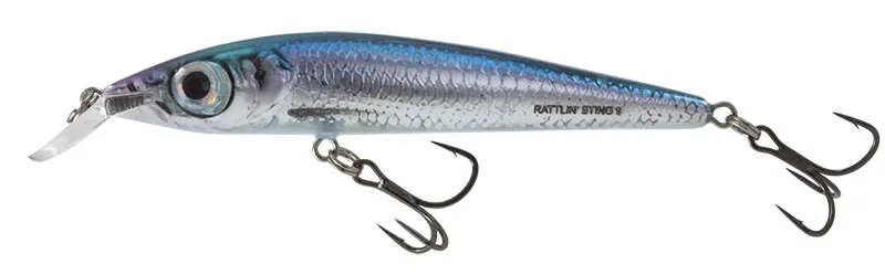 Salmo Rattlin Sting Suspending 9cm 11g — Holographic Bleak