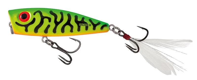 Salmo Rattlin Pop Floating 7cm — Green Tiger