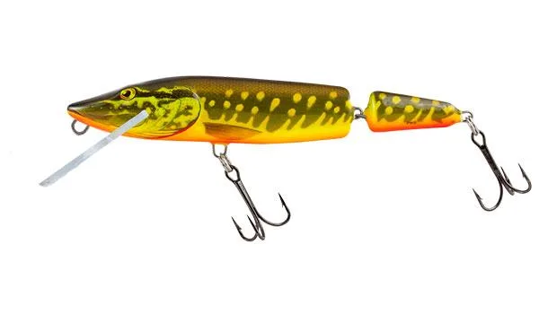Salmo Pike Jointed Floating Lure — 11cm, 13g, Hot Pike