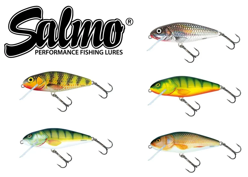 Salmo Perch Floating 8cm 12g Lure — Holographic Grey Shiner