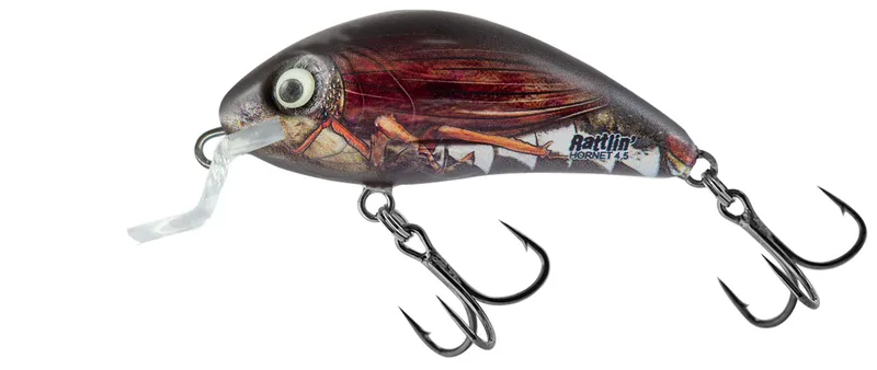 Salmo Rattlin Hornet Floating Hard Lure — 3.5cm, Real Cockchafer