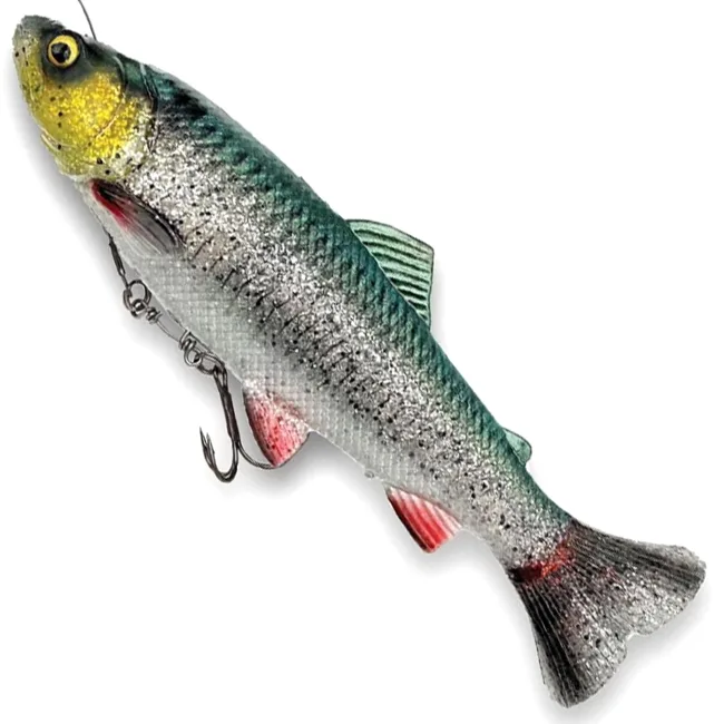 Savage Gear 4D LT Trout Lure — 16cm, 51g, Green Silver