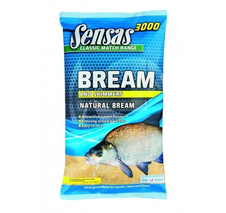 Sensas 3000 Natural Bream Groundbait 1kg