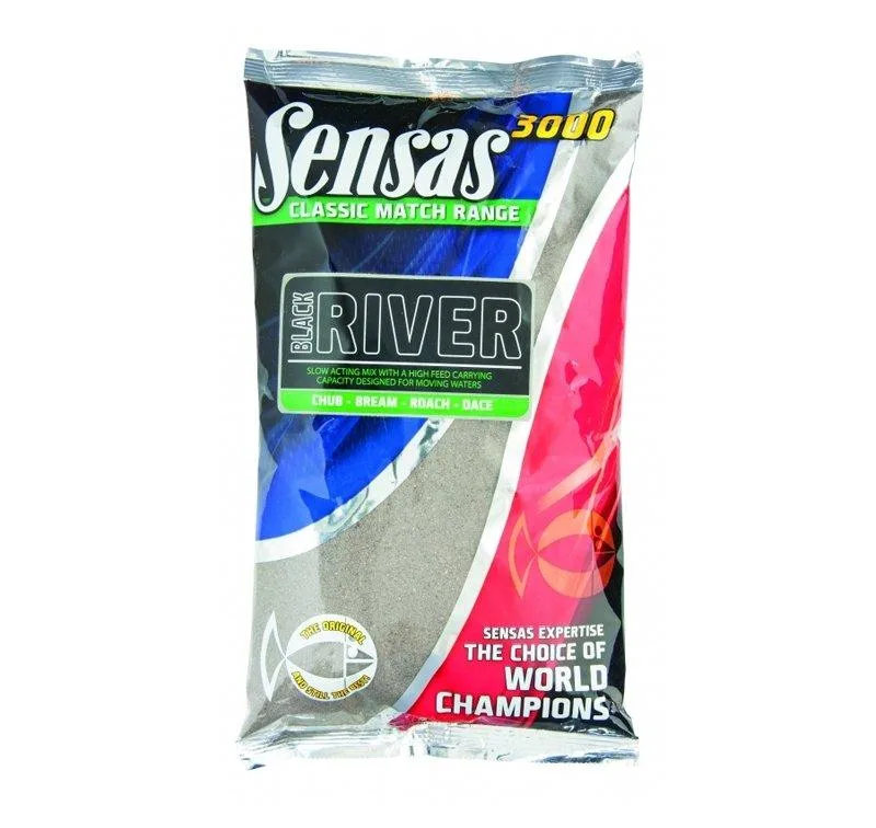Sensas 3000 River Black Groundbait 1kg