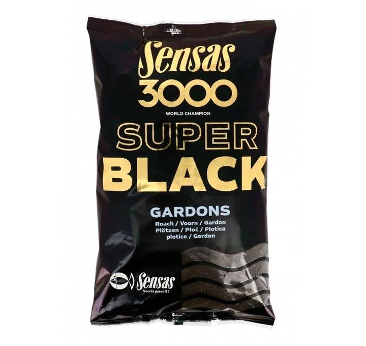 Sensas 3000 Super Black Roach Groundbait 1kg