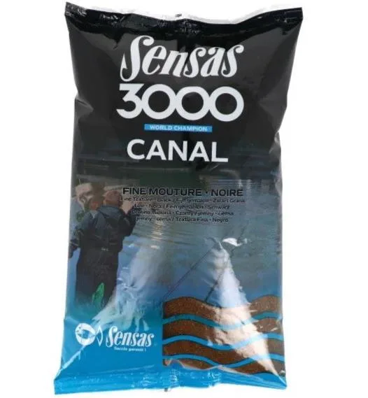 Sensas 3000 Super Canal Noire Black Fine Texture 1kg
