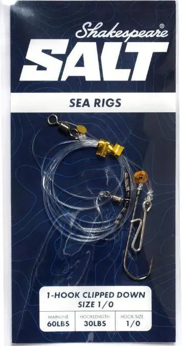 Shakespeare Salt 1 Hook Clipped Down Rig