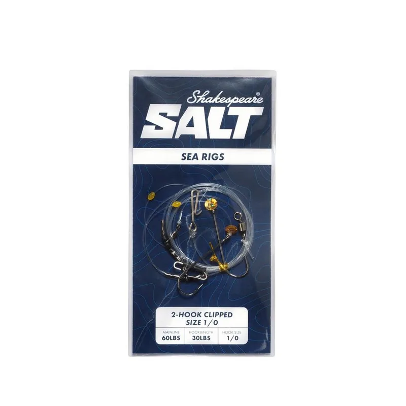 Shakespeare Salt 2 Hook Clipped Rig