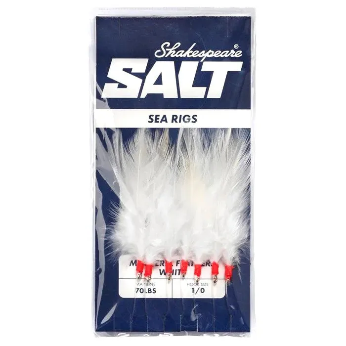 Shakespeare Salt Mackerel Feathers - White
