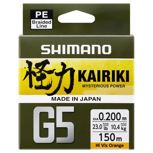 Shimano Kairiki G5 Braid 150m - Steel Gray, 0.17mm