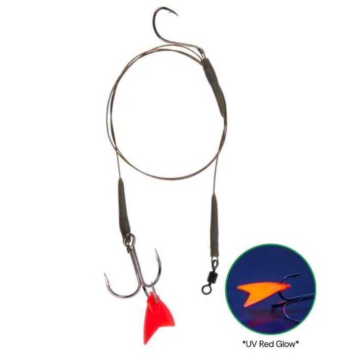 Skeater Deadbait Single Hook Trace 7x7 - 2, Barbed