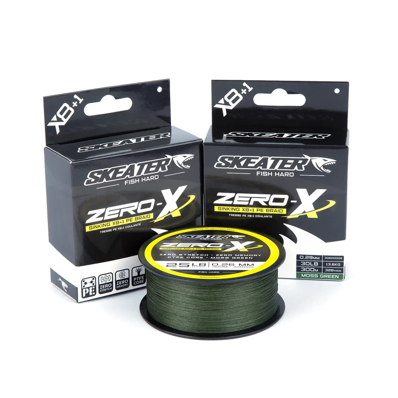 Skeater Zero-X Sinking X8+1 PE Braid 300m - 20lb