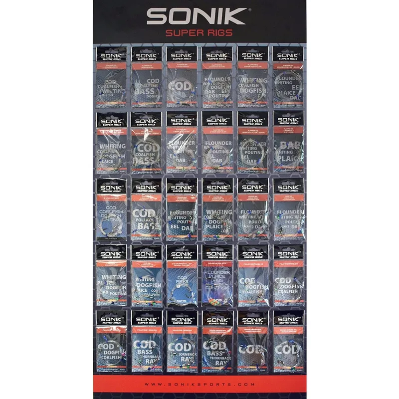 Sonik Super Sea Rigs 3 Hook Flapper - 3up, 2