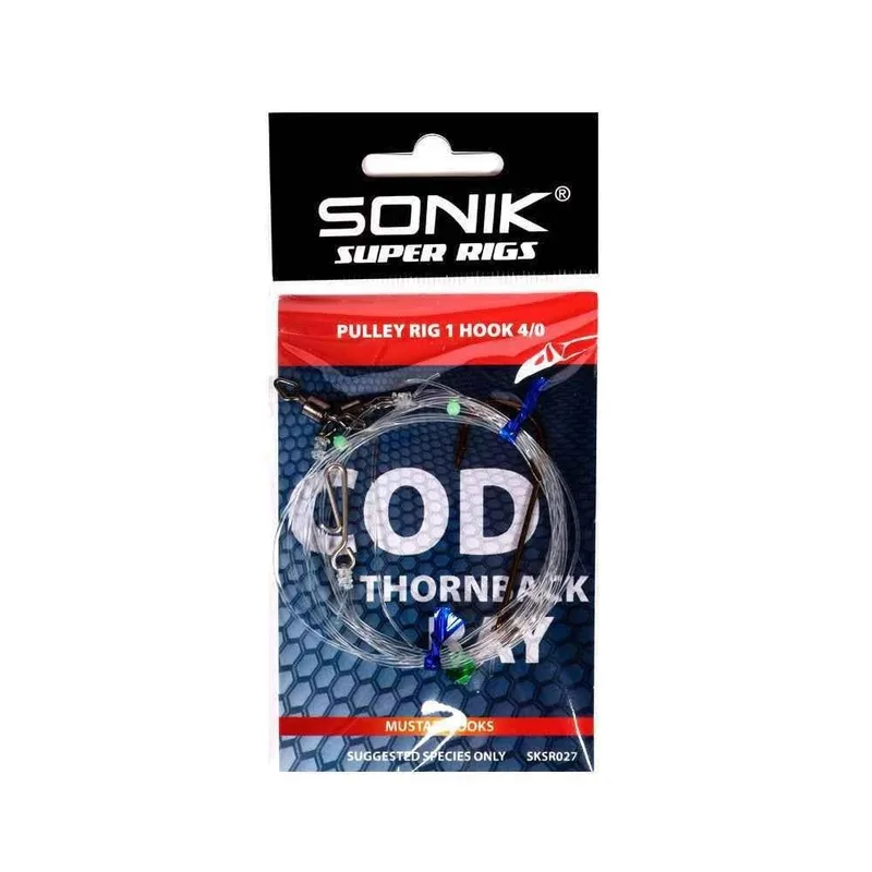 Sonik Super Sea Rigs Pulley Single Hook - 4/0